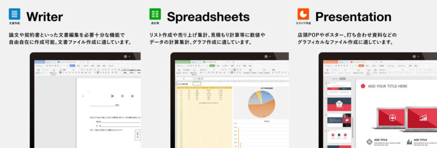 WPS Officeの内容説明画像