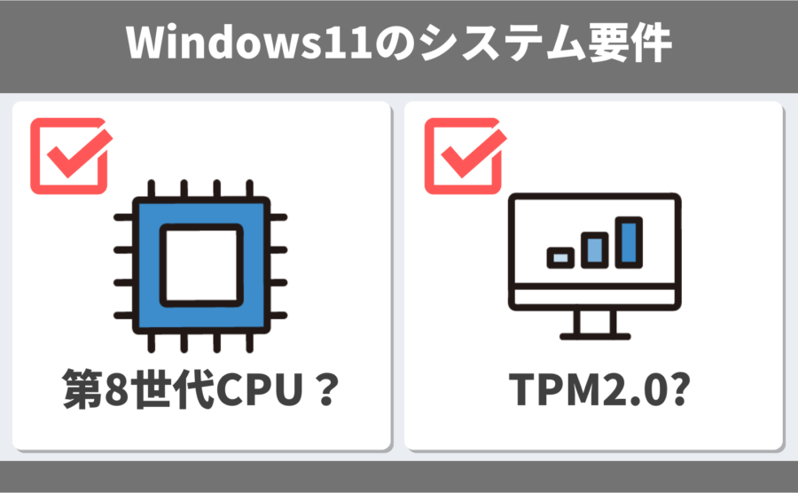 Windows11のシステム要件と選び方